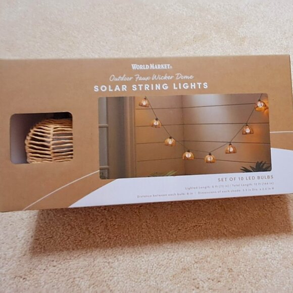 World Market Outdoor Solar Lights - Picture 1 of 6